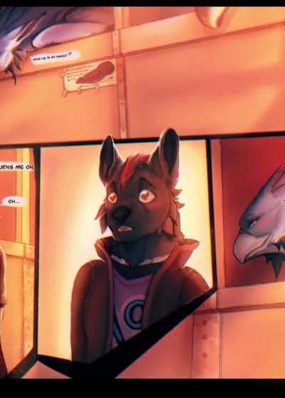 Wolf X Gryphon Comic Porn page 1