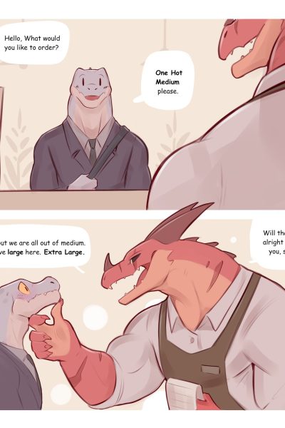 [wolfanine] “one Large Please” Comic Porn page 1