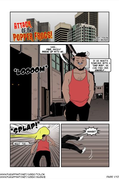 Attack Of The Popper Frogs Comic Porn page 1