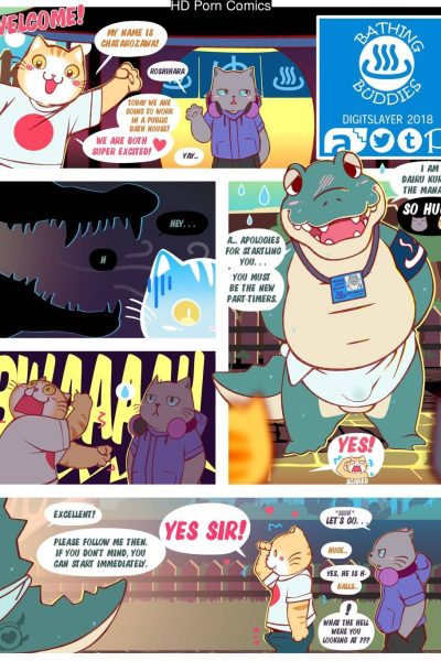 Bathing Buddies Comic Porn page 1