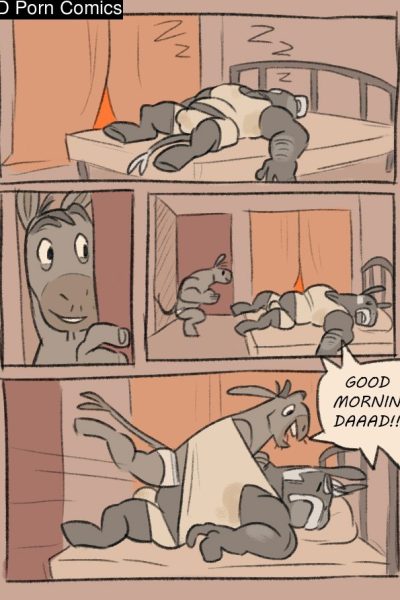 [bunbunny] Waking Dad Comic Porn page 1