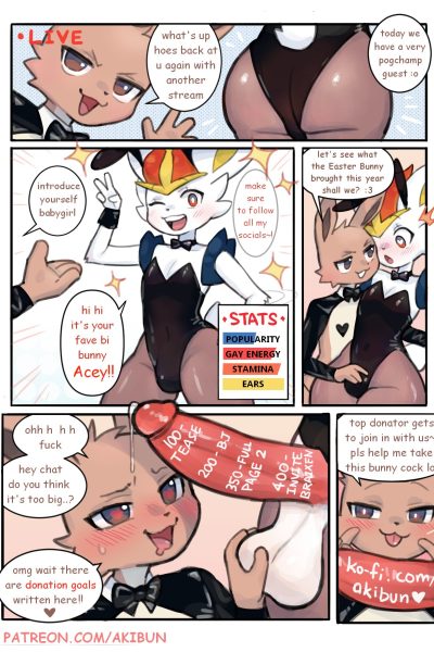Eevee And Cinderace Comic Porn page 1