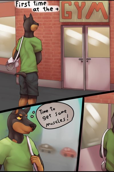 First Day At The Gym Comic Porn page 1