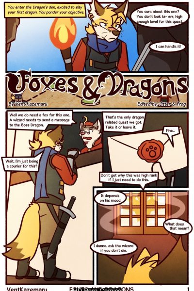 Foxes & Dragons Comic Porn page 1