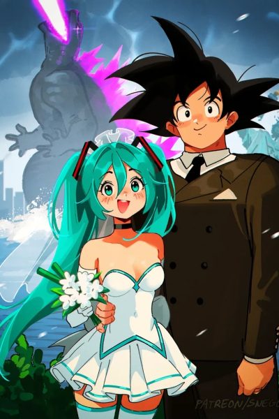 Goku X Miku Comic Porn page 1