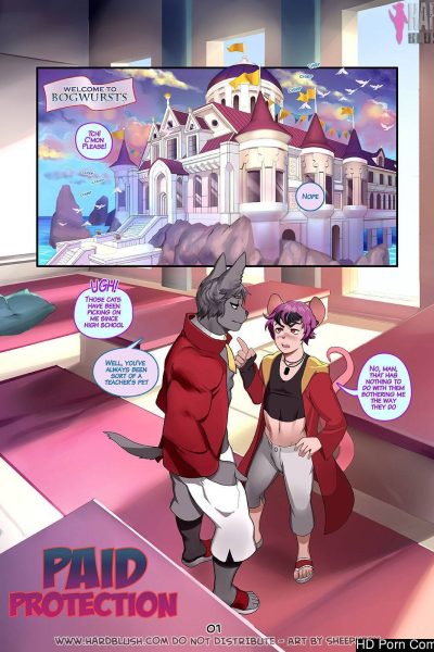 Hard Blush Paid Protection Comic Porn page 1