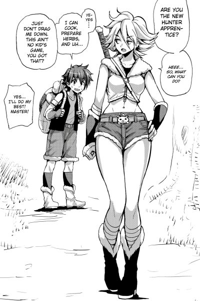 Hunter Onee-san To Minarai Shounen page 1