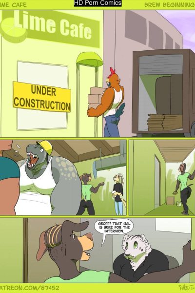 Lime Cafe: Brew Beginnings Comic Porn page 1