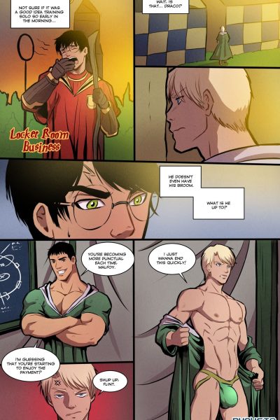 Locker Room Business – Harry Potter Comic Porn page 1