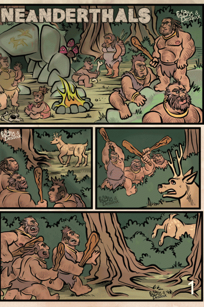 Neanderthals Comic Porn page 1