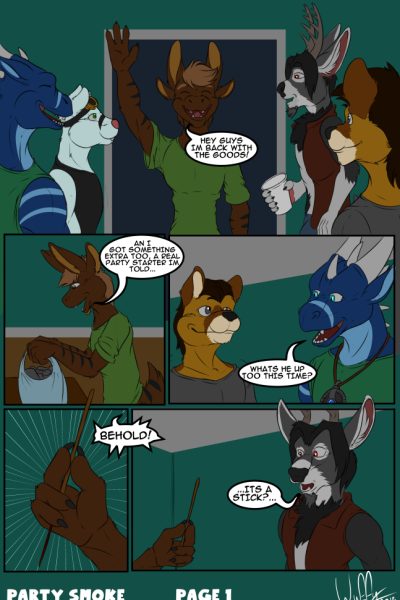 Party Smoke Comic Porn page 1