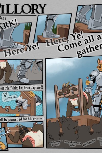Pillory & Portapuppy Comic Porn page 1