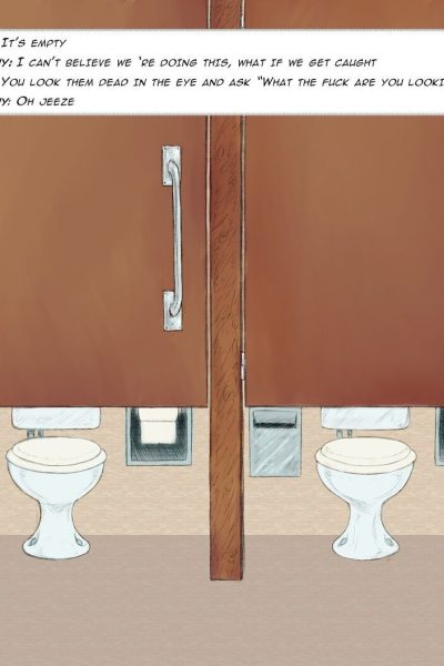 Restroom Railings Comic Porn page 1