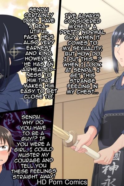 Senpai (♂) Kanojo (kari) Comic Porn page 1