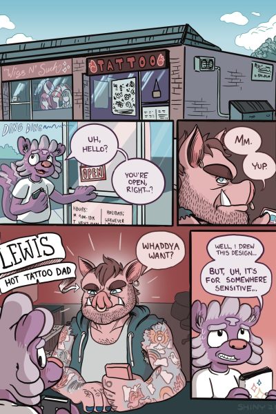 Shiny Gets Inked Comic Porn page 1