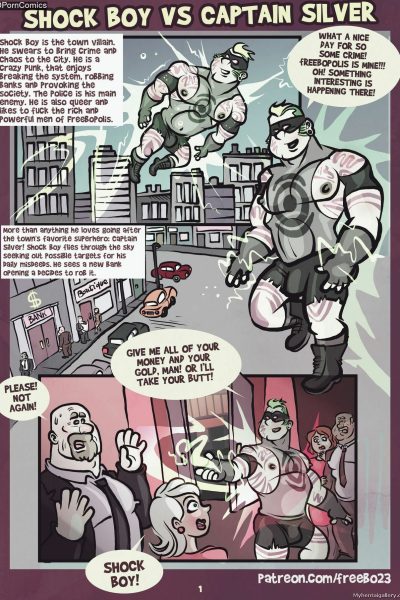 Shock Boy Vs Captain Silver Comic Porn page 1