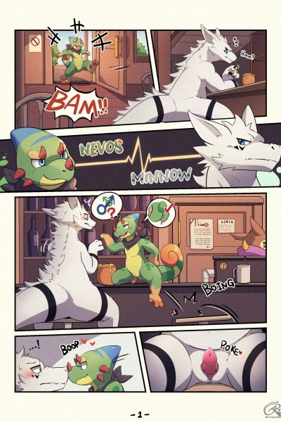 Tavern Troubles Comic Porn page 1