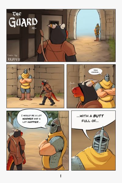 The Guard By Razzper Comic Porn page 1