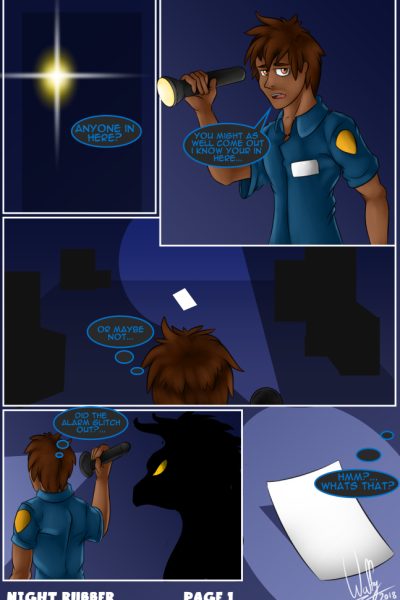 The Night Rubber Comic Porn page 1