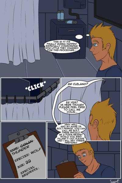 Werewolf Firefighter Comic Porn page 1