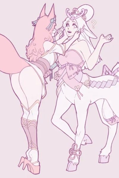 Ahri X Lillia Comic Porn page 1