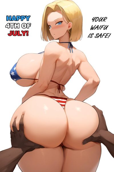 Android 18 On The 4th Of July Comic Porn page 1