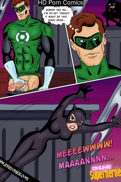 Catwoman Fucks Green Lantern Comic Porn page 1