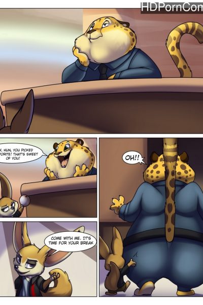 Clawhauser’s Lunch Break Comic Porn page 1