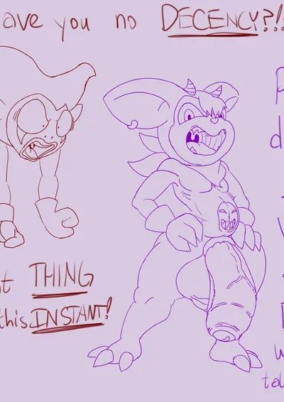 Gomah X Impmon Comic Porn page 1