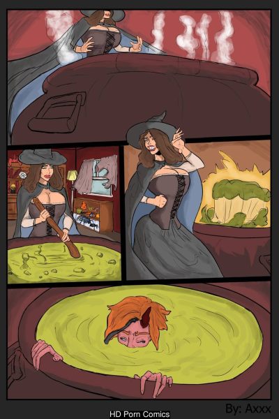 Halloween Witch: Futa Summon Comic Comic Porn page 1