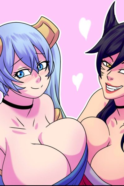 [justonehumanjoh] Ahri And Sona Are Playing With A Dick (league Of Legends) Comic Porn page 1