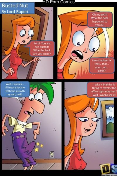 Phineas & Ferb- Busted Nut Comic Porn page 1
