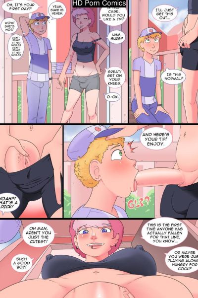 Pizza Boy Delivery Comic Porn page 1