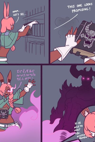 [rizdraws] Chocolat’s Shenanigans + Character Sheet Comic Porn page 1
