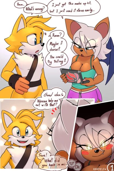 Testing Them Lipsticks Comic Porn page 1