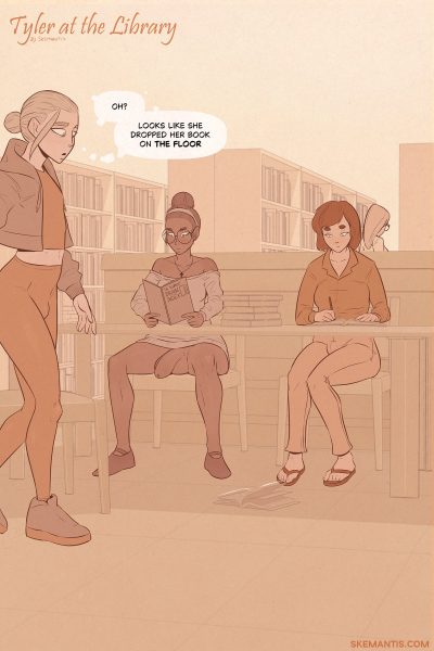 Tyler At The Library 1+2 Comic Porn page 1