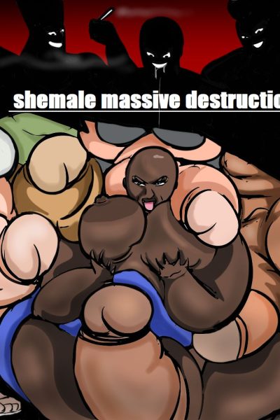 Tyron Carter- Shemale Massive Destruction Free Porn Comic page 1