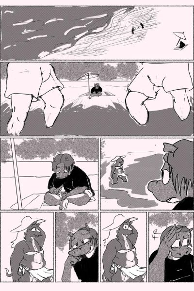 Beach Insecurities Comic Porn page 1