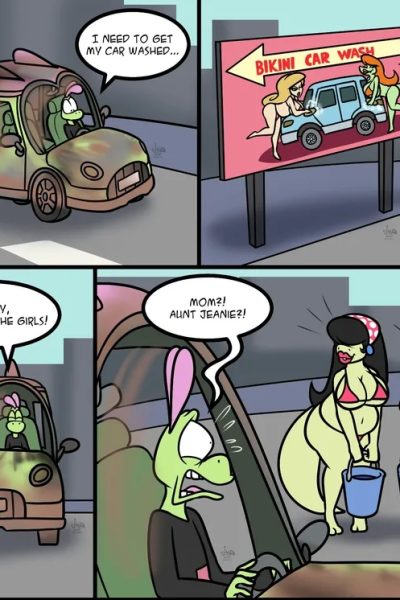 Bikini Car Wash Comic Porn page 1