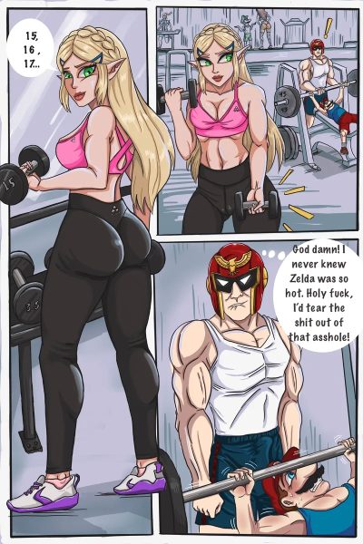 Captain Falcon X Princess Zelda Comic Porn page 1