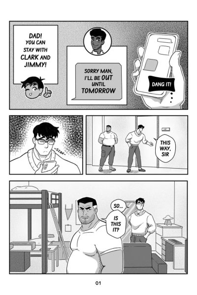 Clark Kent X Sam Lane Comic Porn page 1