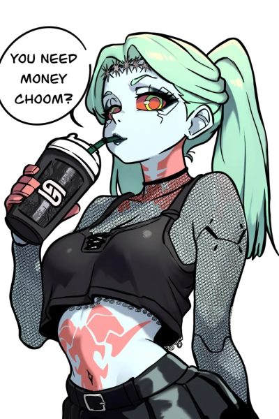 E-goth Rebecca Needs Money Comic Porn page 1