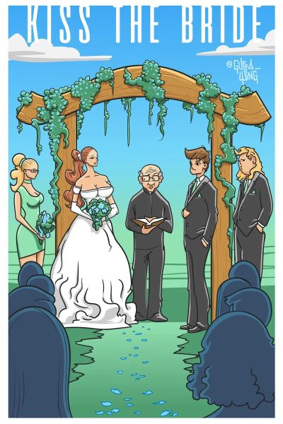 Kiss The Bride Comic Porn page 1
