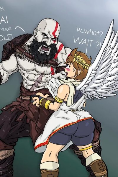 Kratos And Pit Comic Porn page 1