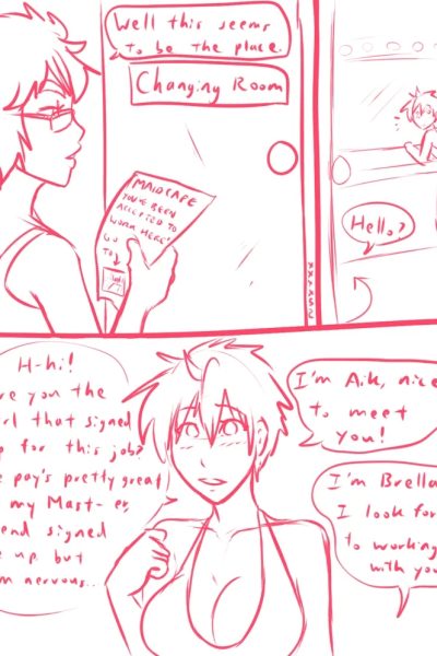 Maid Cafe Comic Porn page 1