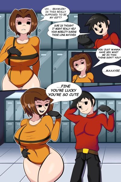 Mii Gunner X Mii Brawler Comic Porn page 1