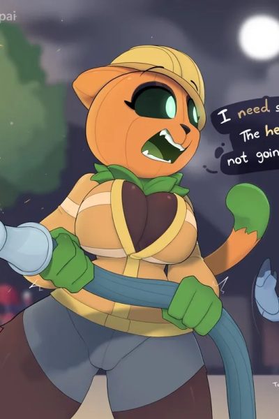Pumpkat In Rescue Comic Porn page 1