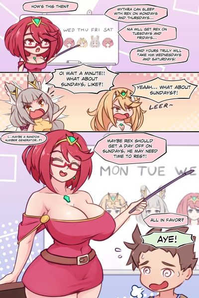 Rex’s Sex Schedule Comic Porn page 1