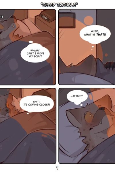 Sleep Trouble Comic Porn page 1