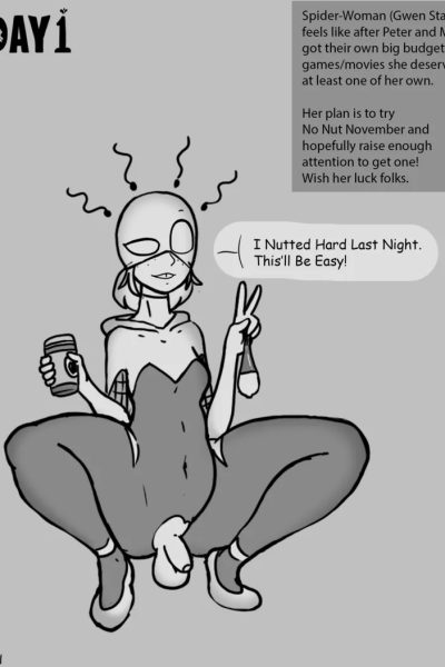 Spider-gwen’s No Nut November Comic Porn page 1